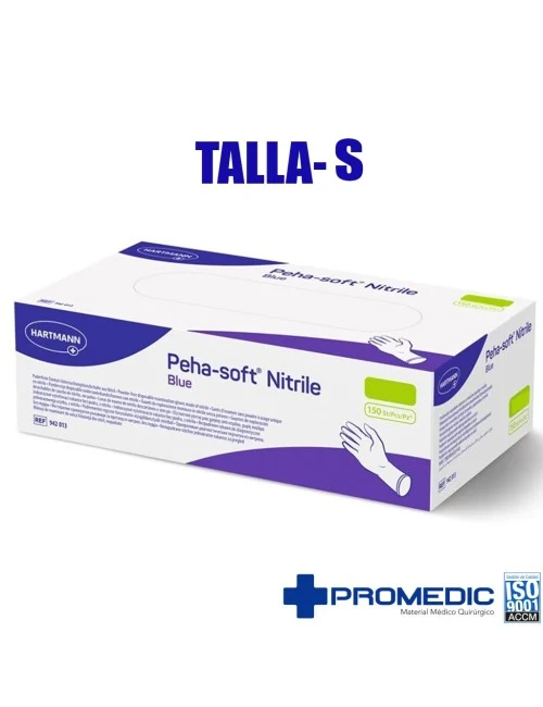 GUANTE NITRILO AZUL C/150 TALLA-S