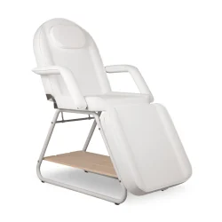 Sillón fijo multidisciplinar Design, 184 x 79 cm. Tapizado blanco. Varios colores de base